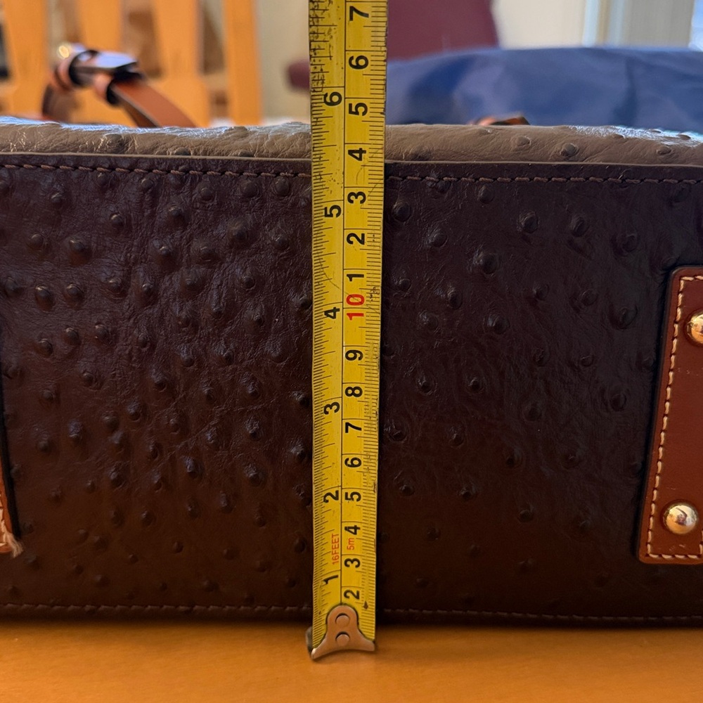 Dooney & Bourke Briana Ostrich Shoulder Bag - Picture 14 of 16